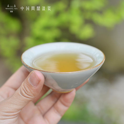 问鼎汝瓷鼎峰系列天青紫金釉经典款斗笠杯 商品图2