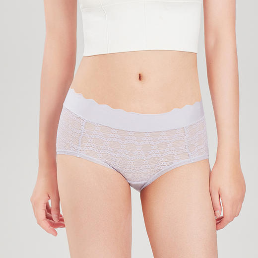 都市丽人时尚系列蕾丝三角裤女士内裤中腰三角裤LK32A6 商品图0