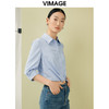 VIMAGE纬漫纪夏季新款百搭小众设计感短款衬衣衬衫V1909517 商品缩略图2