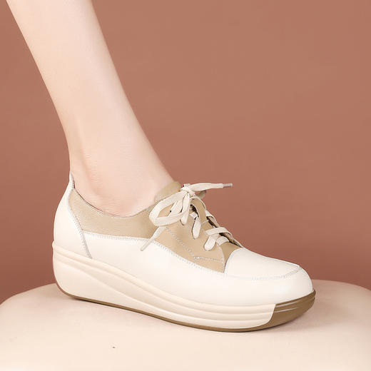 春季新款，时尚撞色真皮系带单鞋BZ-E65-12 商品图4