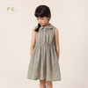 【马克珍妮 芦芙】夏装新款 女童小绿格无袖纯棉连衣裙230389 商品缩略图0