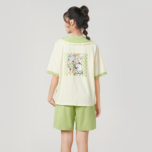 都市丽人32支棉质单面薄短袖家居服睡衣LH31C1 商品图2