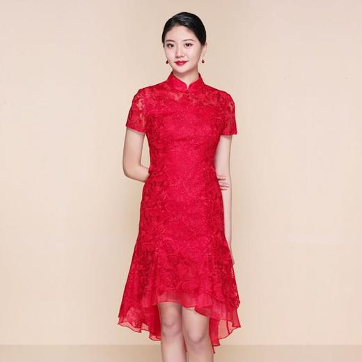 3楼 陶玉梅蕾丝礼服旗袍 商品图3