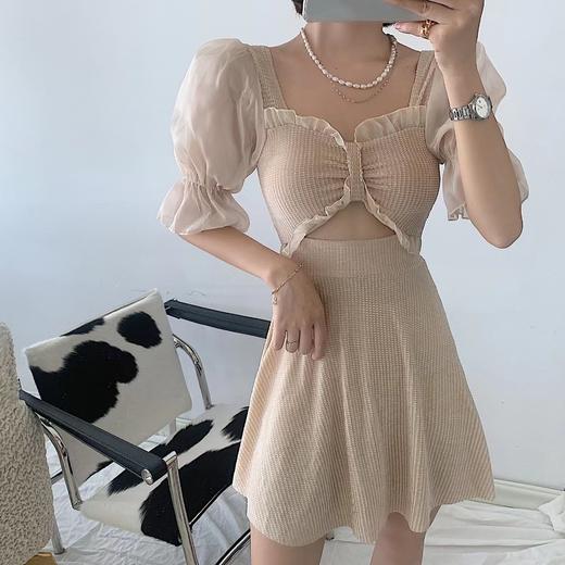 【泳衣女新款ins❗️巨美显身材】超仙韩国连体保守裙式遮肚显瘦学生度假泳装 商品图5