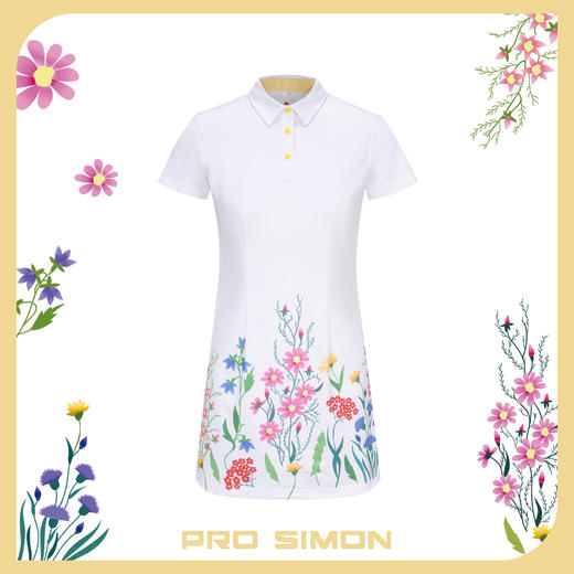 BMS-310A（PROSIMON高尔夫春夏女款收腰显瘦印花连衣裙） 商品图0