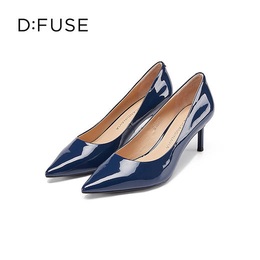 DFuse迪芙斯秋季新款漆皮尖头细跟高跟鞋OL职业单鞋DF31111114 商品图9