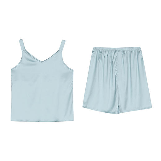都市丽人哑光弹力色丁薄无袖家居服睡衣LH32E1 商品图3