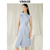 VIMAGE纬漫纪夏季新款气质收腰显瘦无袖连衣裙V1907532 商品缩略图3