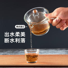 耐热玻璃日式单柄茶壶