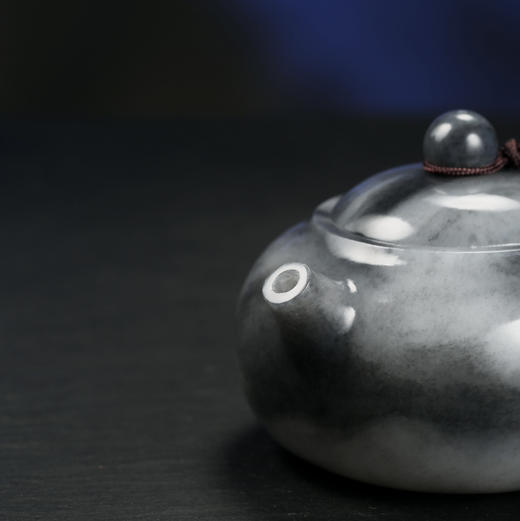 和田玉（青花）玉壶--圆壶（宋鸣放6605）125.31g 商品图4