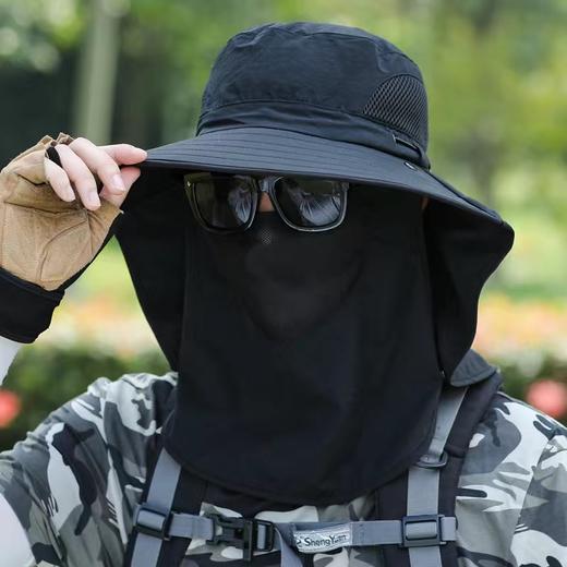 【360度全方面防晒！透气不闷热】防晒蒙面渔夫帽户外大檐遮脸采茶遮阳帽防尘防蚊透气速干钓鱼帽防晒帽夏日 商品图1