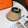 【UPF50+！超防晒的空顶草帽】遮阳帽女夏防紫外线大帽檐沙滩草帽骑车遮脸太阳帽子夏日 商品缩略图4
