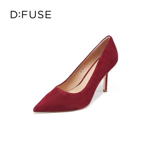 D:FUSE迪芙斯秋季高跟鞋简约百搭尖头单鞋高跟鞋DF31111208 商品图1