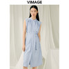 VIMAGE纬漫纪夏季新款气质收腰显瘦无袖连衣裙V1907532 商品缩略图5