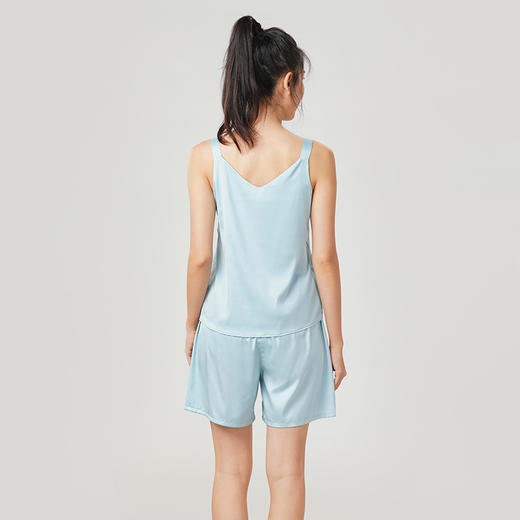 都市丽人哑光弹力色丁薄无袖家居服睡衣LH32E1 商品图2