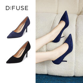 D:FUSE迪芙斯秋季高跟鞋简约百搭尖头单鞋高跟鞋DF31111208