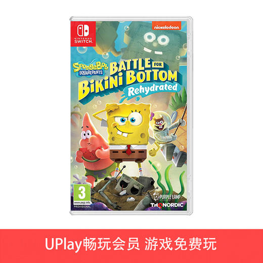 【畅玩卡可租】二手Switch游戏 海绵宝宝 奇比堡的冒险 中文版 商品图0