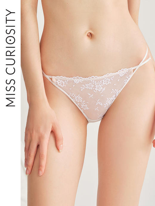 3条98元好奇蜜斯夏季薄款女士蕾丝内裤透气舒适亲肤纯棉抗菌裆低腰三角裤 麦伦内裤 商品图0