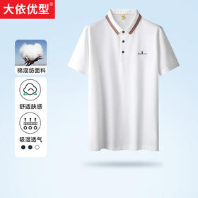 【新款DG】大依优型大码短袖POLO衫翻领夏季加肥加大肥佬休闲商务宽松透气