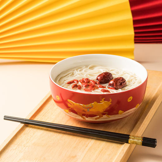 松发陶瓷牛转乾坤4头2人份碗2+合金筷2+利是封6 商品图0