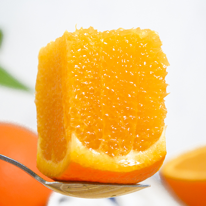 【晚熟脐橙】柔嫩多汁 | 秭归伦晚橙 花果同枝鲜橙子 中果/大果彩箱装 4.5/9斤