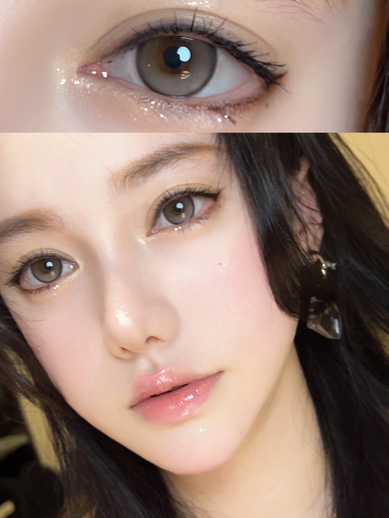 UtooCon月抛美瞳 蜜桃可可 14.5mm