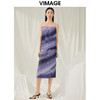 VIMAGE纬漫纪夏季新款气质渐变色小众设计吊带小上衣V1913531 商品缩略图1