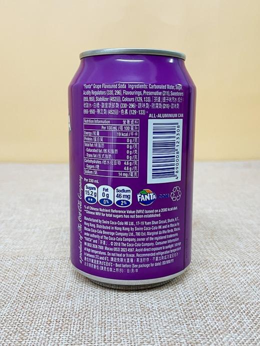 港版芬达葡萄味330ml 商品图1