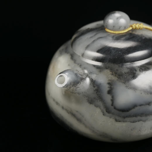 和田玉（青花）玉壶--圆壶（宋鸣放6604）147.09g 商品图4