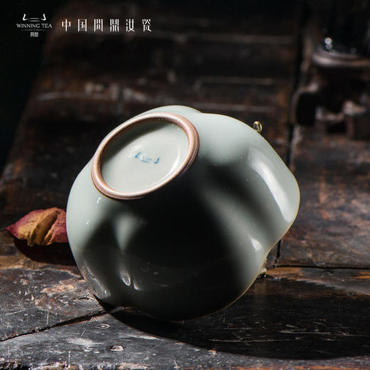 问鼎汝瓷鼎峰系列天青老款金瓜杯 商品图3