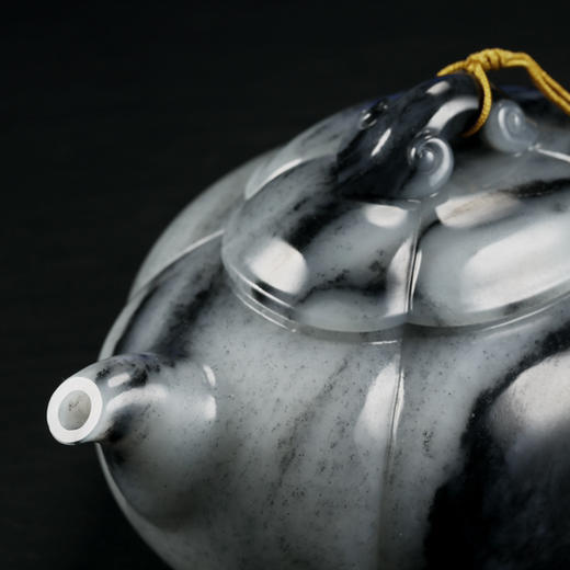 和田玉（青花）玉壶--海棠壶（宋鸣放6610）300.547G 商品图6