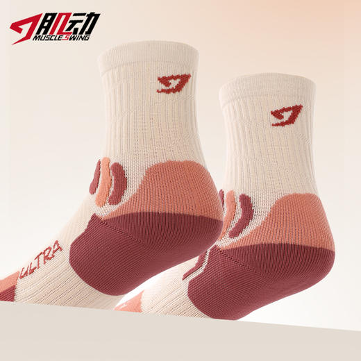 肌动602极触速干跑步袜男女中筒越野马拉松袜薄款运动袜子春夏压缩袜 商品图3