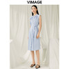 VIMAGE纬漫纪夏季新款气质收腰显瘦无袖连衣裙V1907532 商品缩略图1