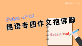 德语专四作文抱佛脚-Redemittel