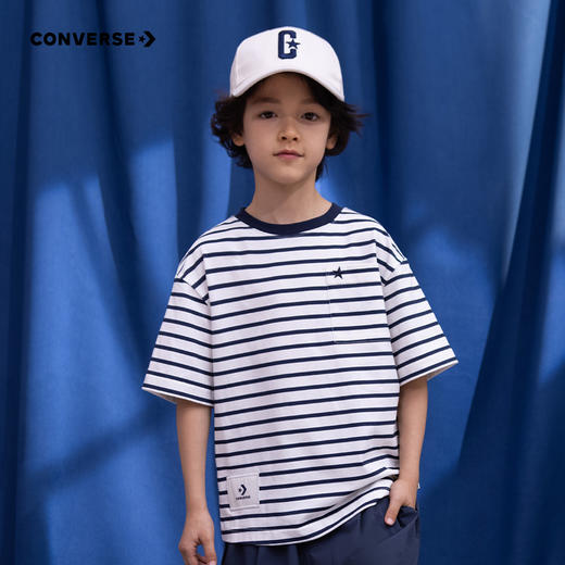 CONERSE 夏 大童小童 短袖T恤 CNVN-KT-D814 商品图0