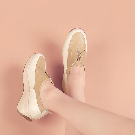 春季新款，真皮撞色时尚单鞋BZ-E65-13 商品图4