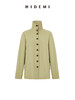 HIDEMI极简设计感纽扣针织多穿立领上衣 太妃色/抹茶绿 商品缩略图9