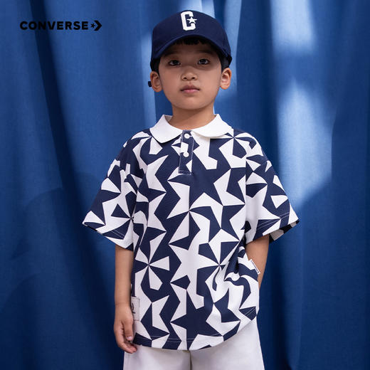 CONERSE 夏 大童小童 短袖POLO CNVN-PL-D811 商品图0