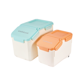 【分仓直发包邮】乐扣乐扣新活力锁扣米桶四件套装6L+10L（HTE822S4FU）