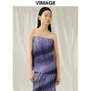 VIMAGE纬漫纪夏季新款气质渐变色小众设计吊带小上衣V1913531 商品缩略图5