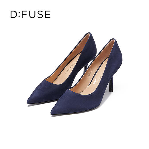 D:FUSE迪芙斯秋季高跟鞋简约百搭尖头单鞋高跟鞋DF31111208 商品图4
