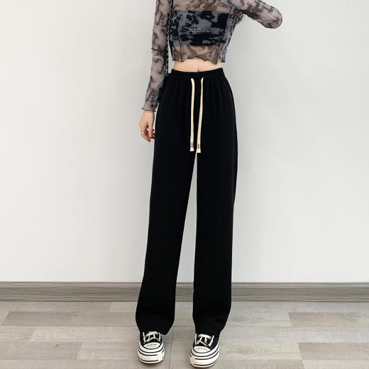 【pick“长”腿女！马卡龙西装裤】高腰垂顺，显瘦百搭，不挑身材，视觉增高！女春夏百搭显瘦阔腿裤薄款粉色直筒裤子★美物社 商品图1