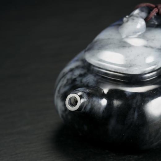 和田玉（青花）玉壶--如意方圆壶（宋鸣放6609）171.1G 商品图7