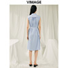 VIMAGE纬漫纪夏季新款气质收腰显瘦无袖连衣裙V1907532 商品缩略图4