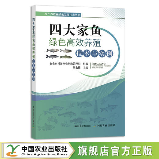 四大家鱼绿色高效养殖技术与实例 淡水养殖 渔业 鱼类养殖 生态养殖 水产养殖业绿色发展技术丛书 梁宏伟 27984 商品图0