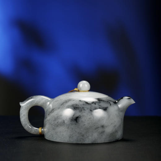 和田玉（青花）玉壶--贵妃壶（宋鸣放6606）229.74G 商品图1