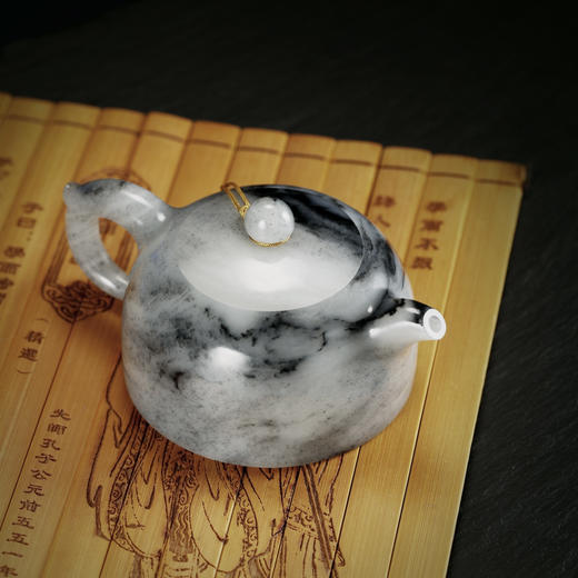 和田玉（青花）玉壶--贵妃壶（宋鸣放6606）229.74G 商品图2