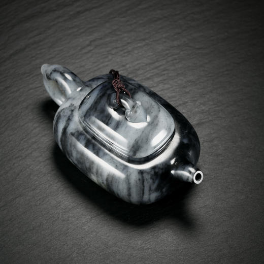 和田玉（青花）玉壶--如意方圆壶（宋鸣放6609）171.1G 商品图2