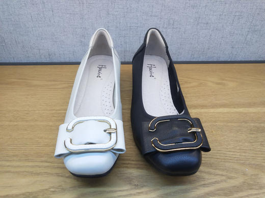 2021春季豪行新款舒适休闲女鞋21190133套脚浅口工装鞋正品皮鞋 商品图4