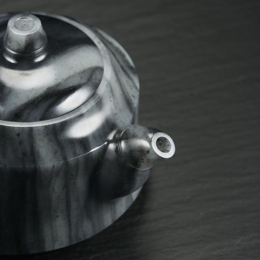 和田玉（青花）玉壶--竹节壶（宋鸣放6607）211.61g 商品图7